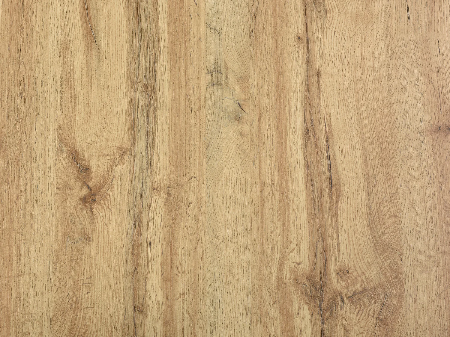 Table à manger extensible 6 à +12 personnes en MDF - Naturel Clair - CLOEVA