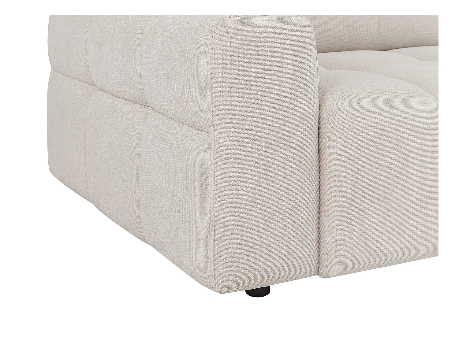 Zitbank 3 plaatsen in beige textuurstof SOPELANA