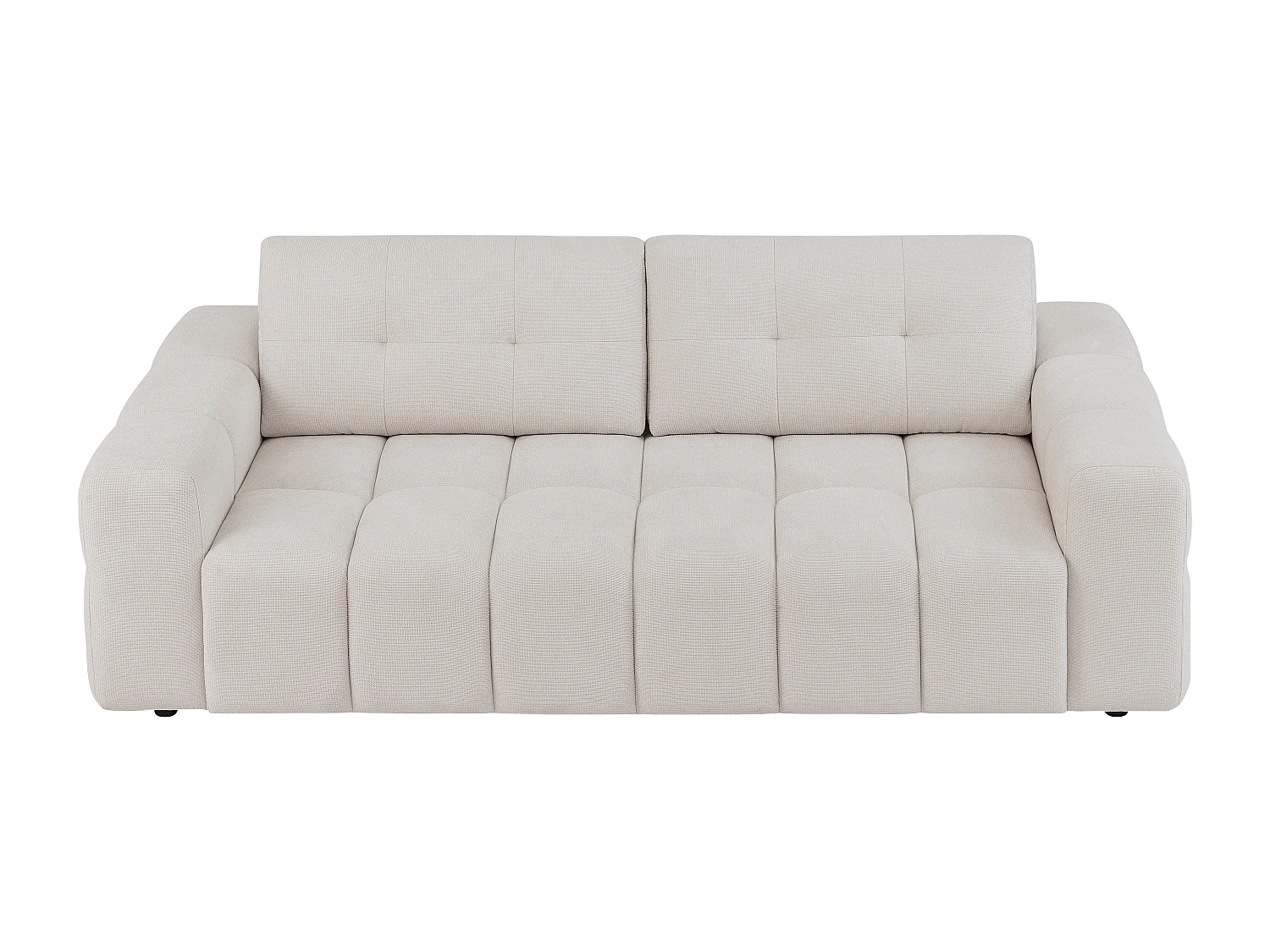 Zitbank 3 plaatsen in beige textuurstof SOPELANA