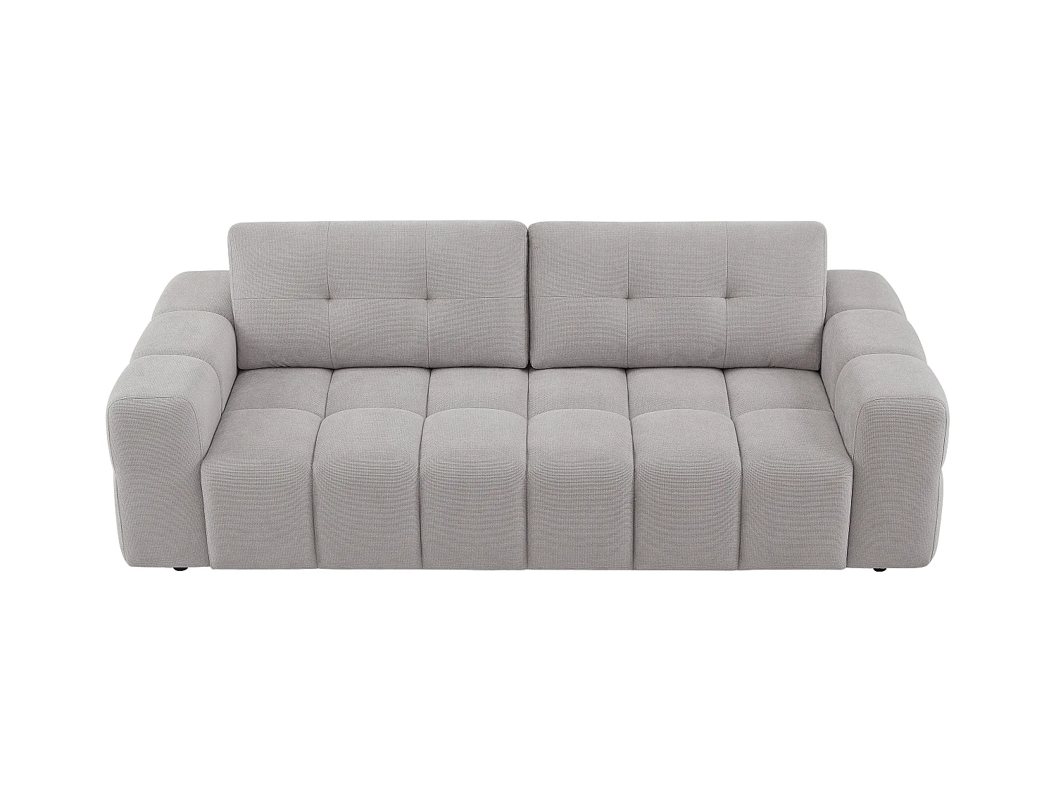 Canapé 3 places en tissu texturé gris clair SOPELANA