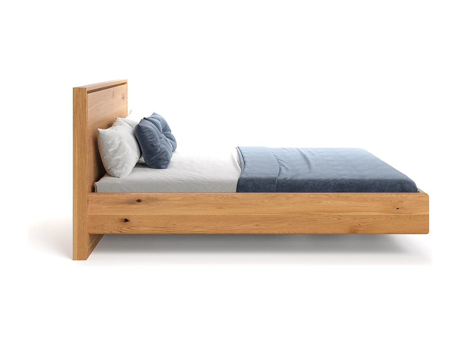 Schwebebett Valor aus massivem Eichenholz