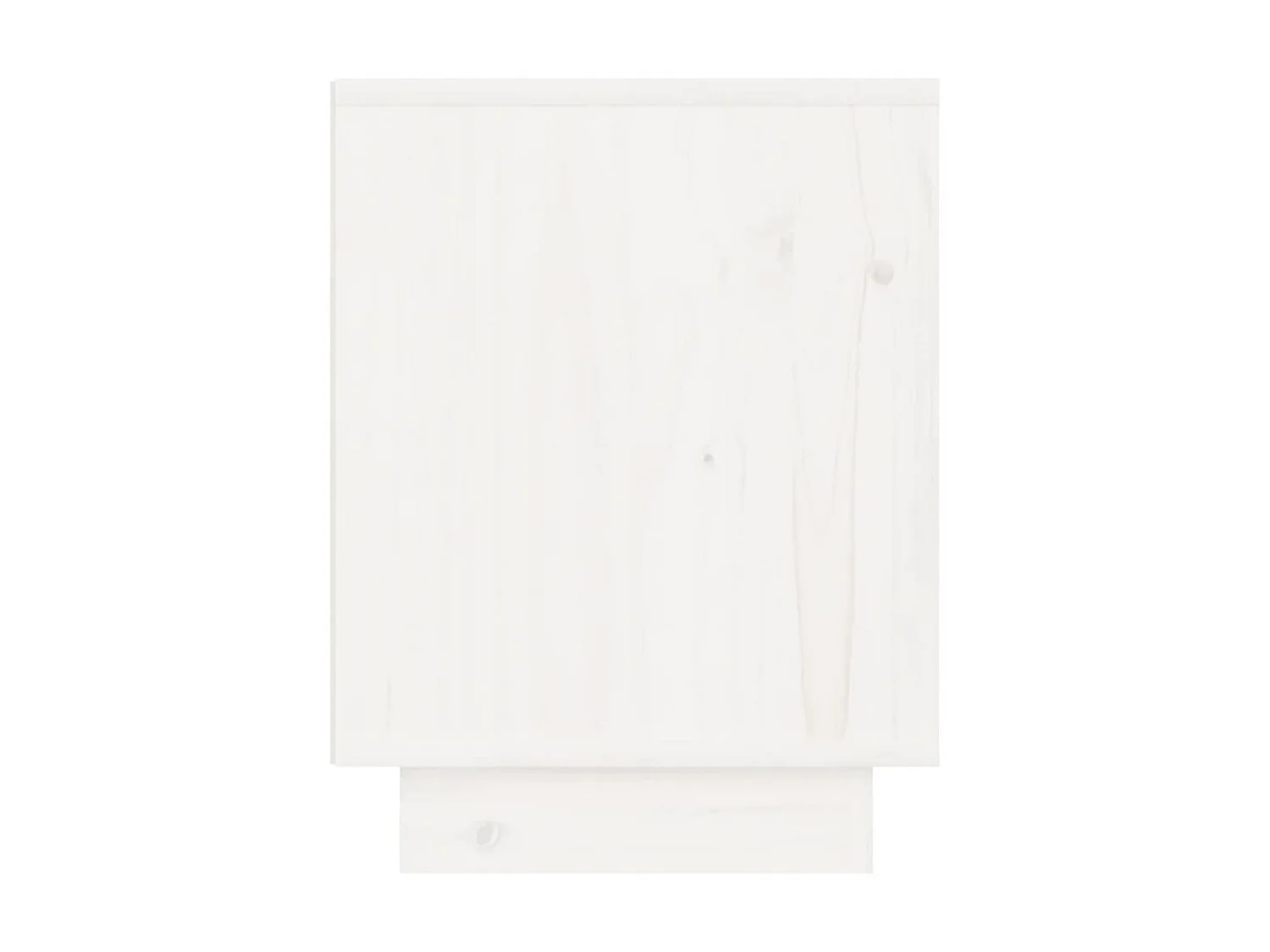 Table de chevet Blanc 40x30x40 Bois de pin solide 2