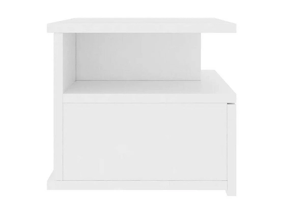 Table de chevet suspendue bois blanc Nants