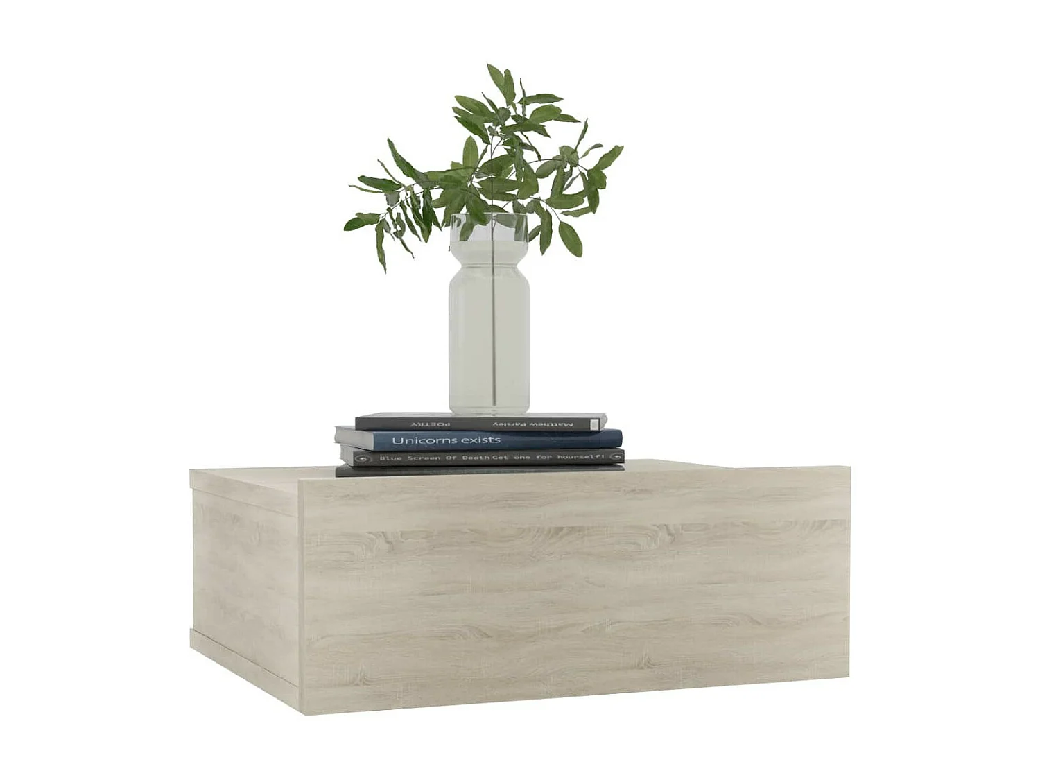 Tables de chevet flottantes 2 pcs Chêne sonoma 40x30x15