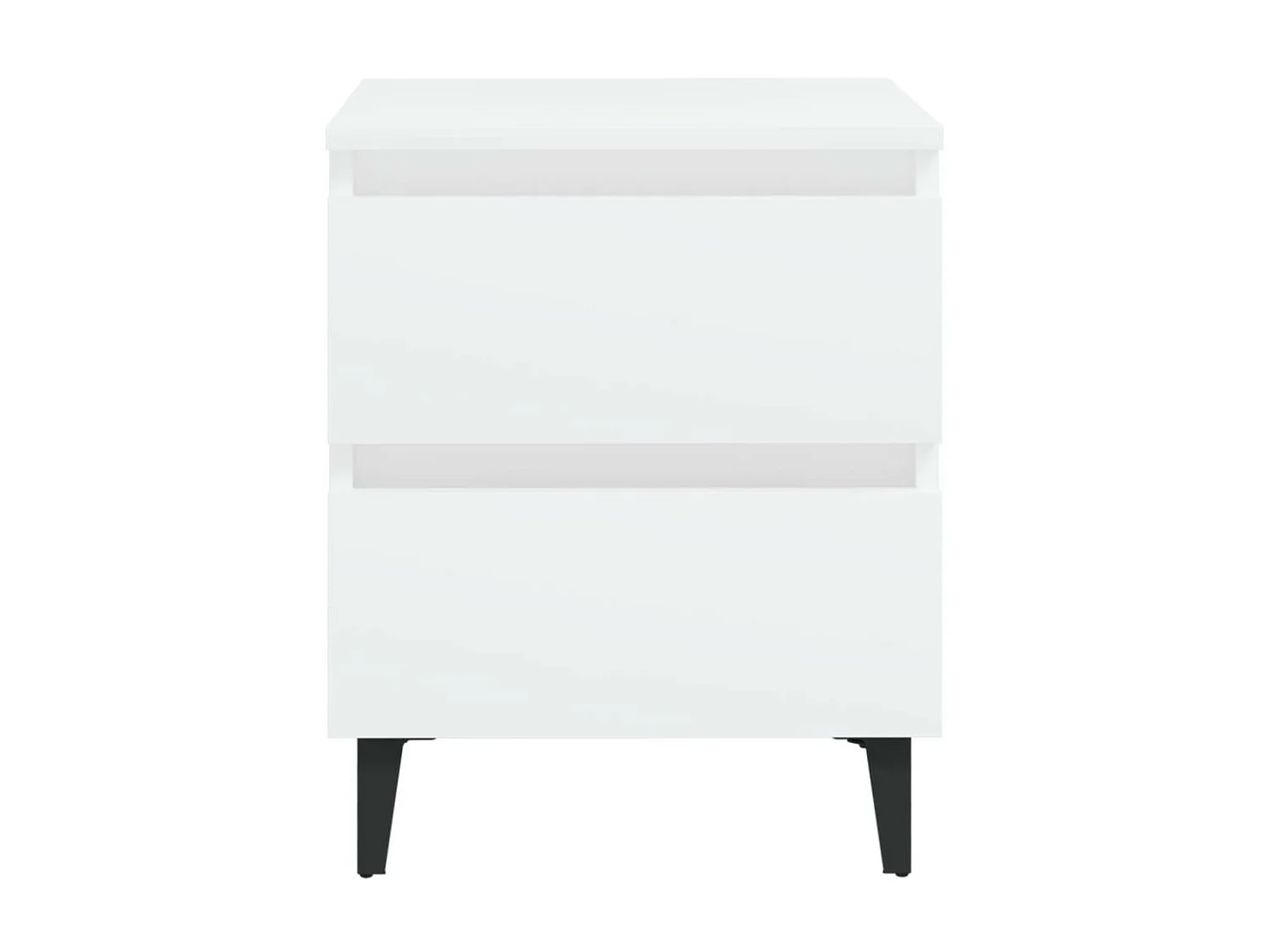 Tables de chevet 2 pcs Blanc 40x35x50