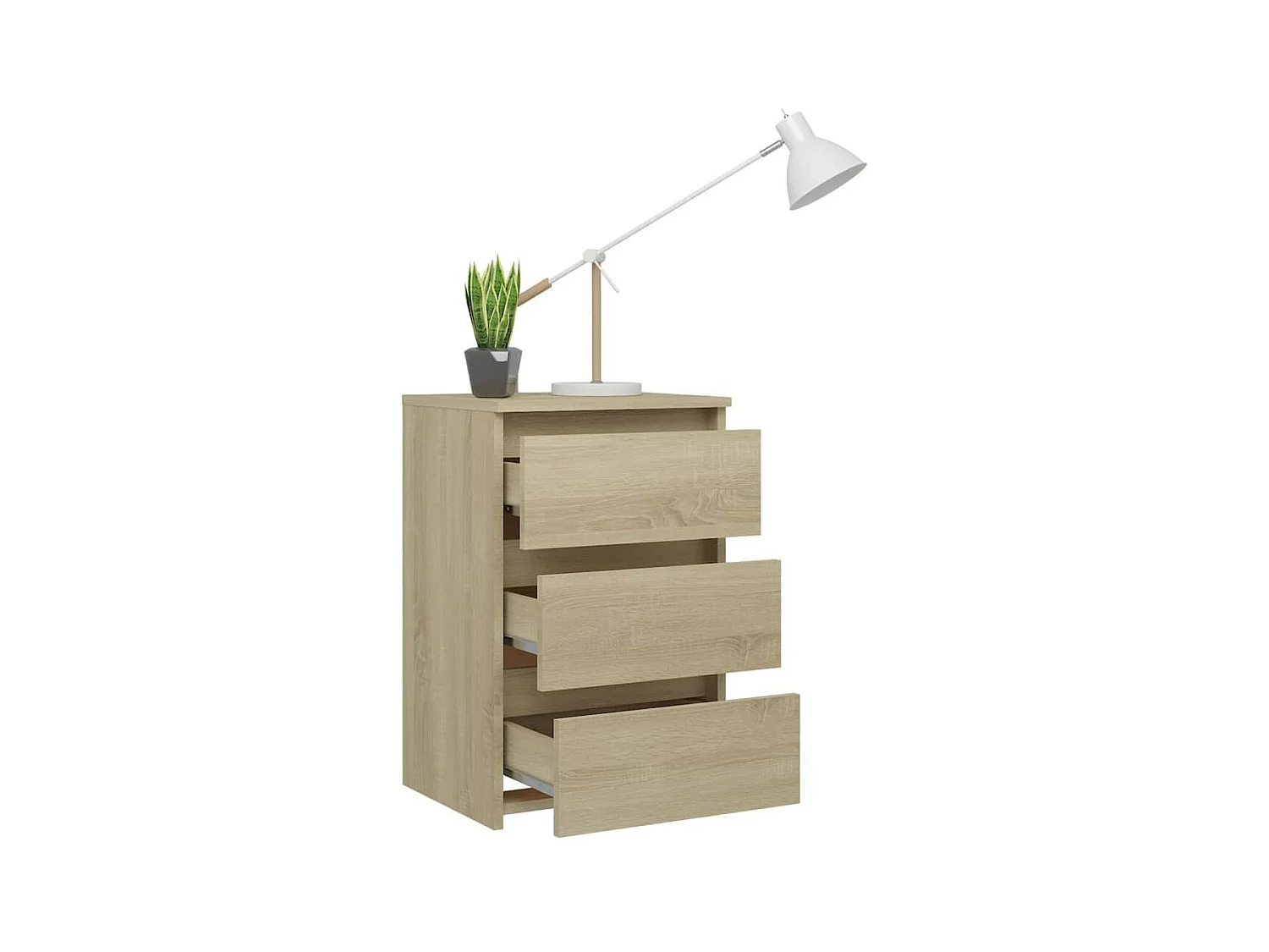 Tables de chevet 2 pcs Chêne sonoma 40x35x62,5