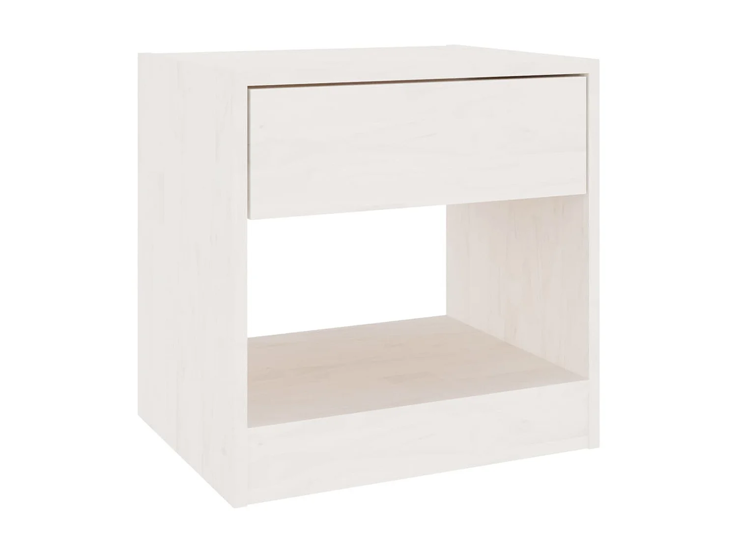 Tables de chevet 2 pcs Blanc 40x31x40 Bois de pin massif