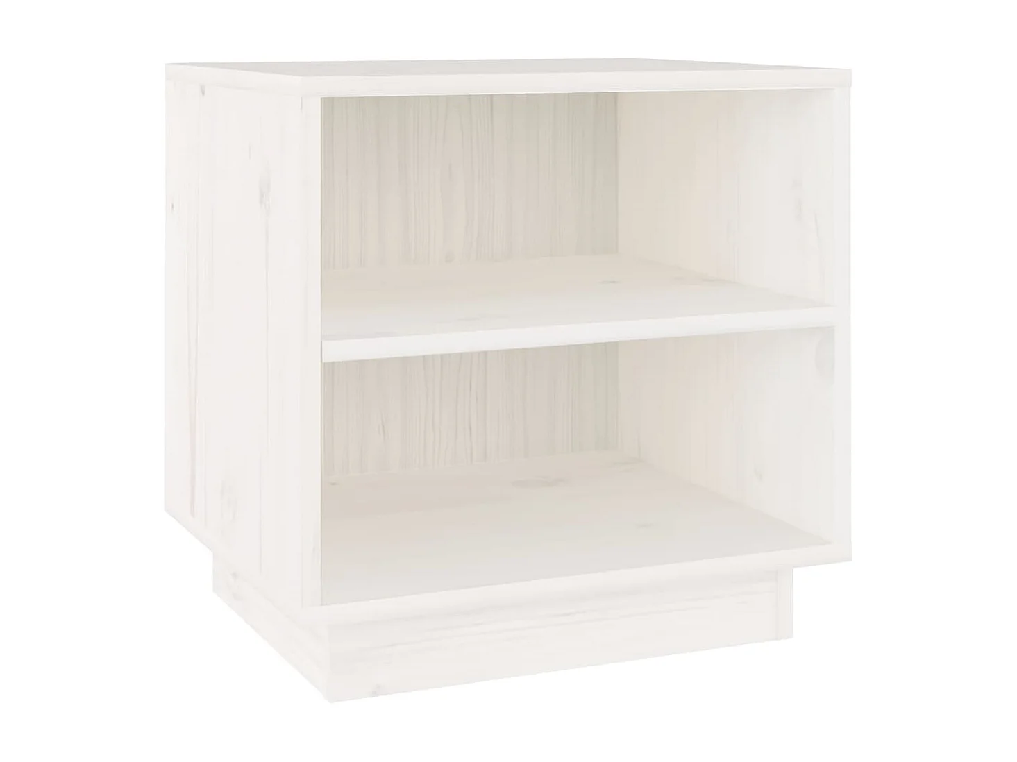 Table de chevet Blanc 40x34x40 Bois de pin solide