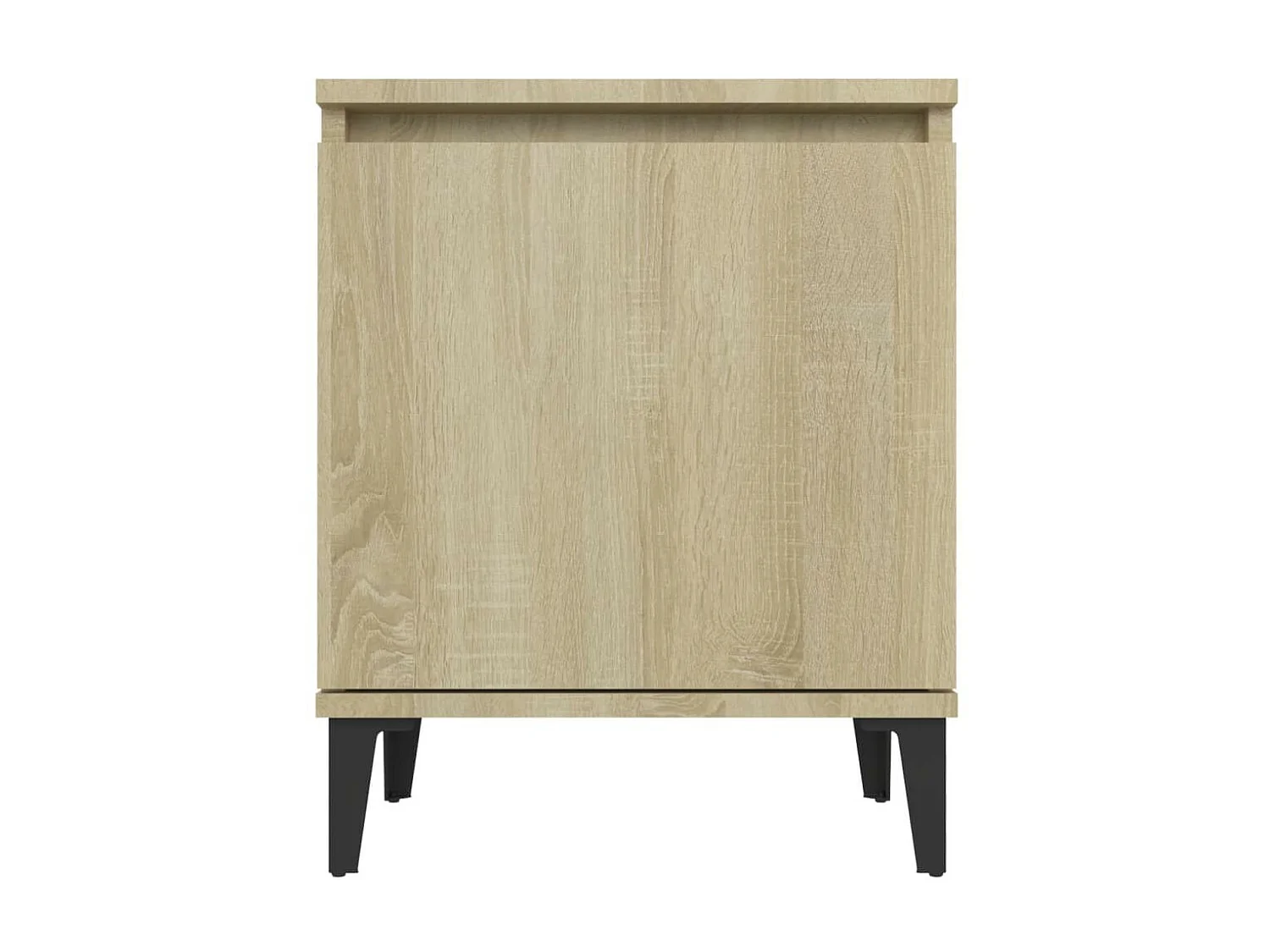 Tables de chevet pieds en métal 2 pcs Chêne sonoma 40x30x50 2