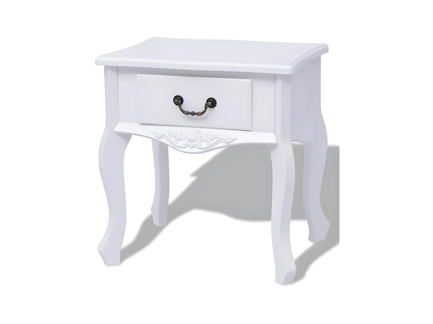 Table de chevet 1 tiroir bois blanc Chicco