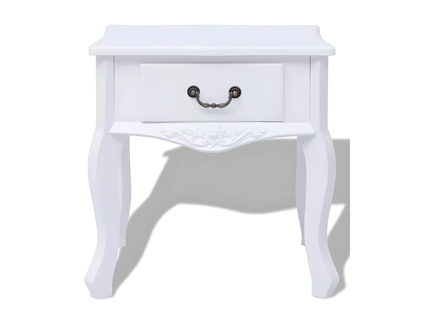 Table de chevet 1 tiroir bois blanc Chicco