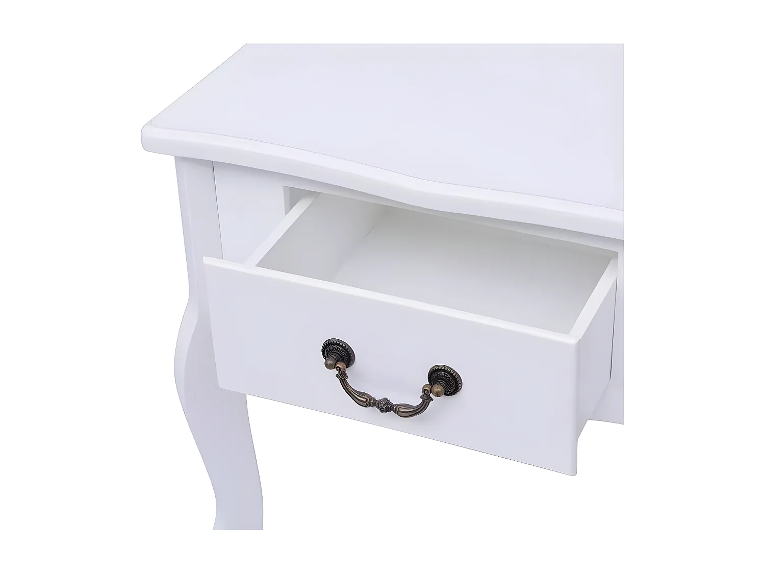 Table de chevet 1 tiroir bois blanc Chicco
