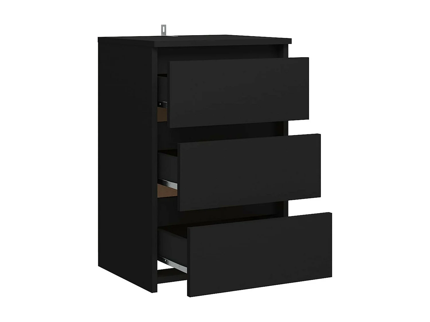 Tables de chevet 2 pcs Noir 40x35x62,5