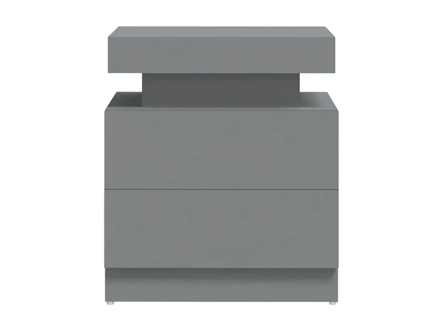 Table de chevet Gris 45x35x52