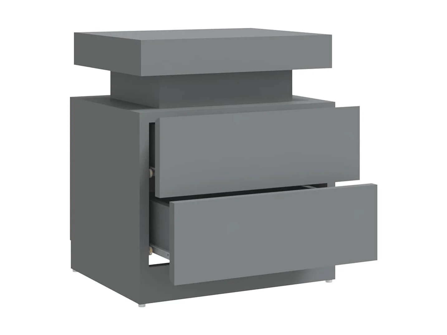 Table de chevet Gris 45x35x52