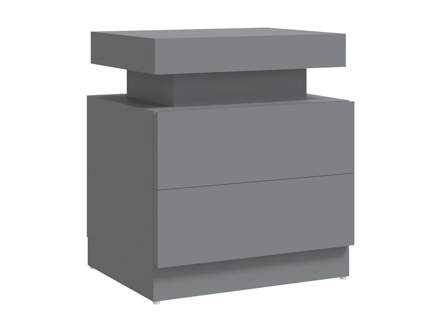 Table de chevet Gris 45x35x52