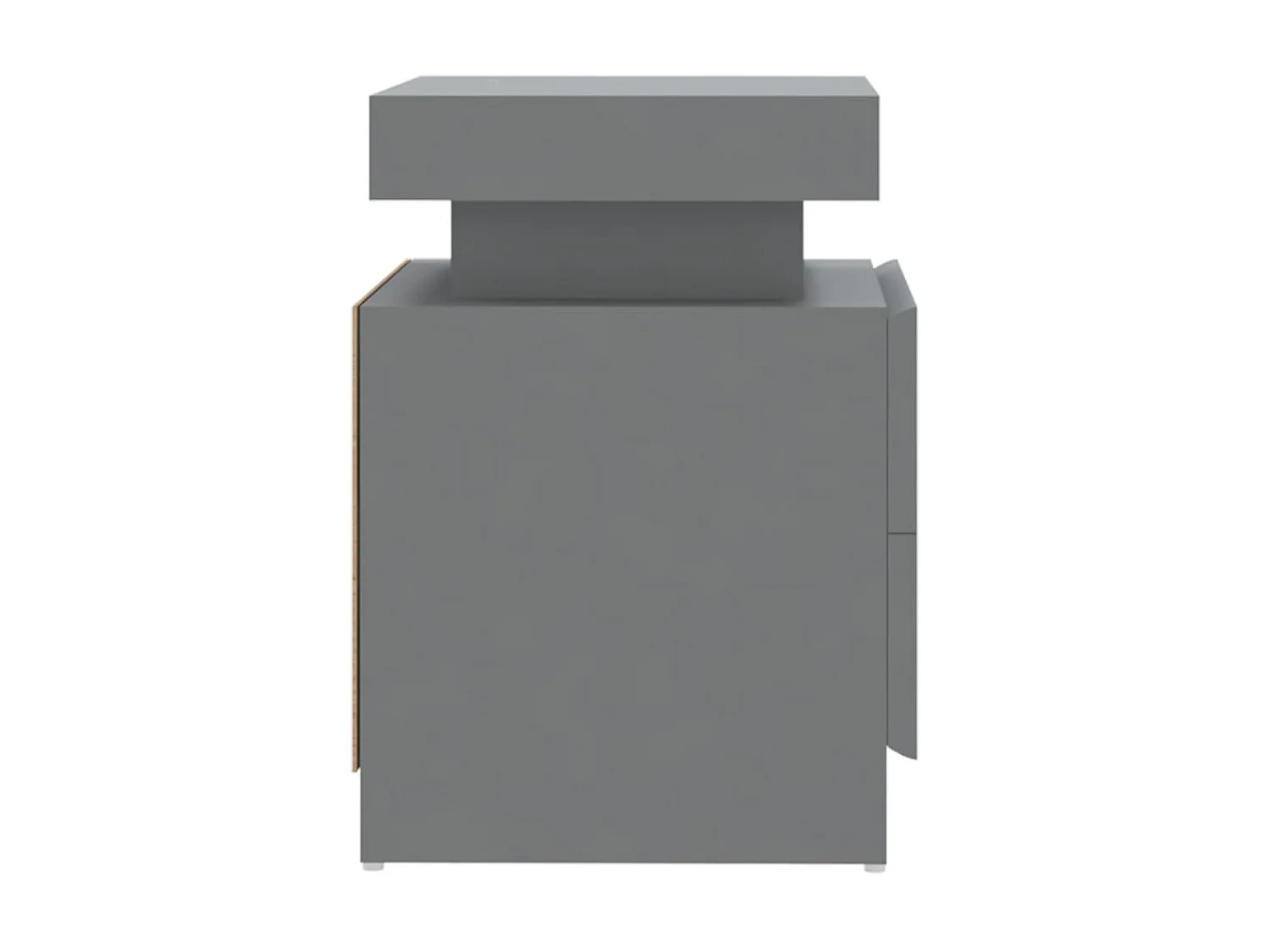 Table de chevet Gris 45x35x52