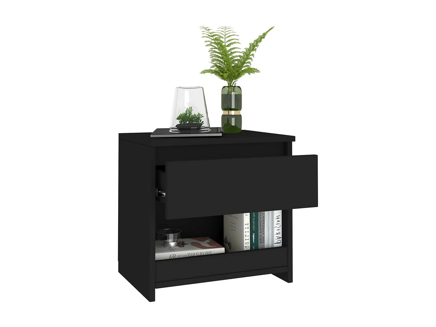 Tables de chevet 2 pcs Noir 40x30x39