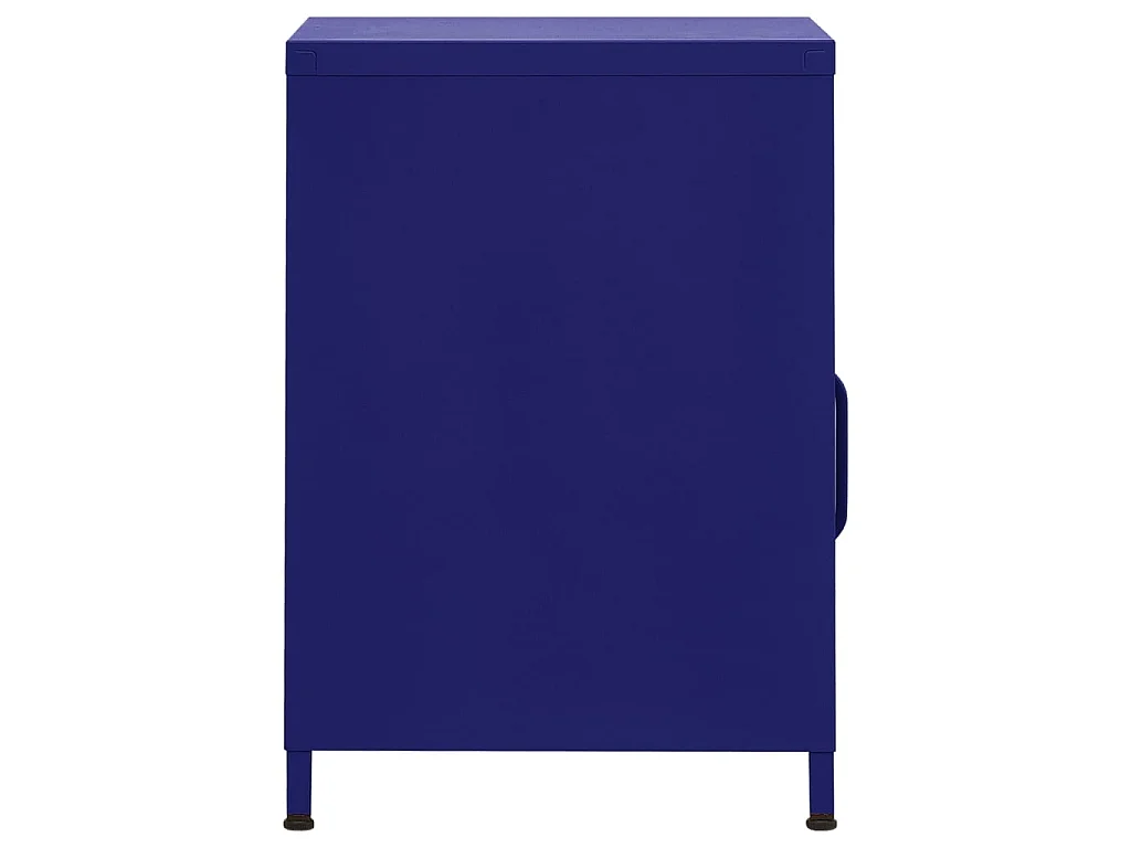 Table de chevet Bleu marine 35x35x51 Acier