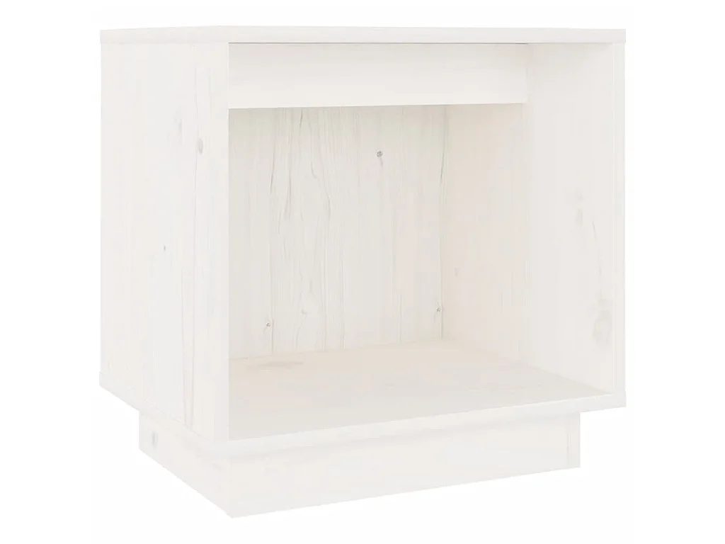 Tables de chevet 2 pcs Blanc 40x30x40 Bois de pin solide