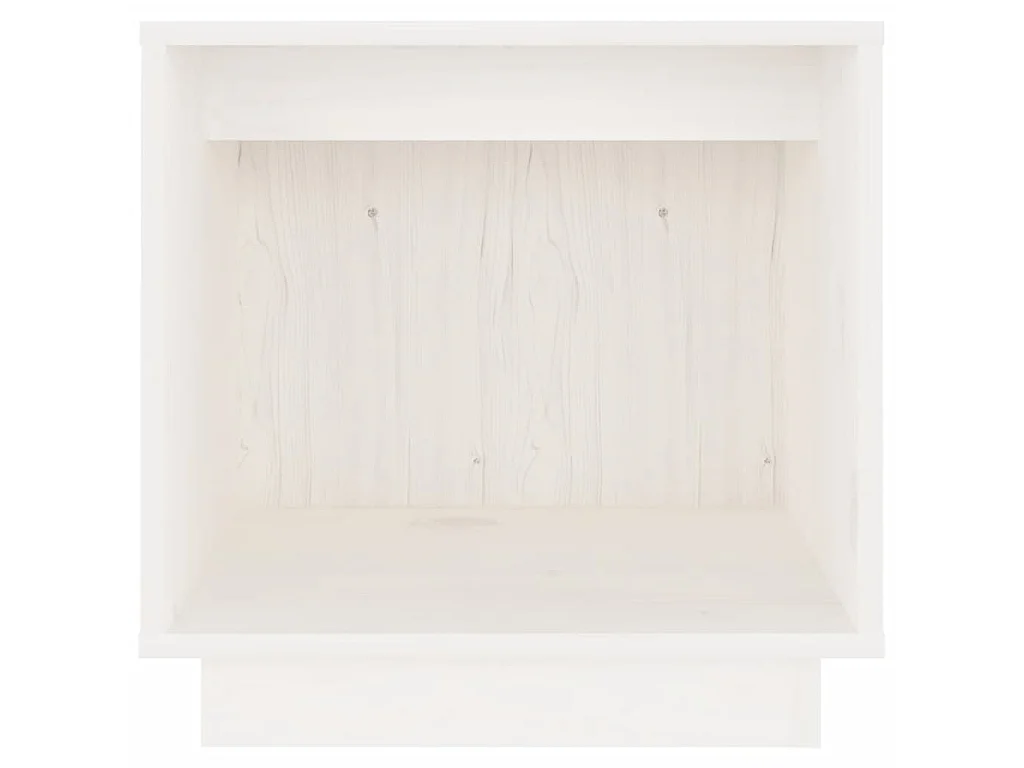 Tables de chevet 2 pcs Blanc 40x30x40 Bois de pin solide