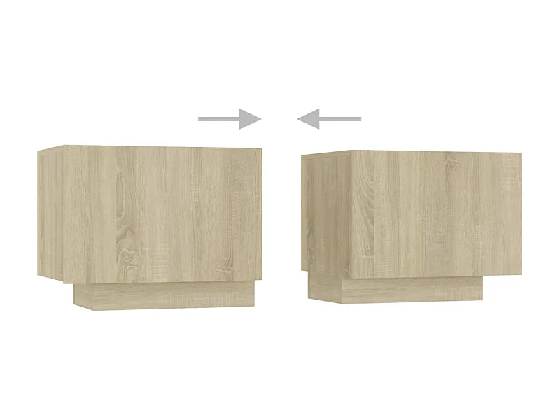 Table de chevet Chêne sonoma 100x35x40