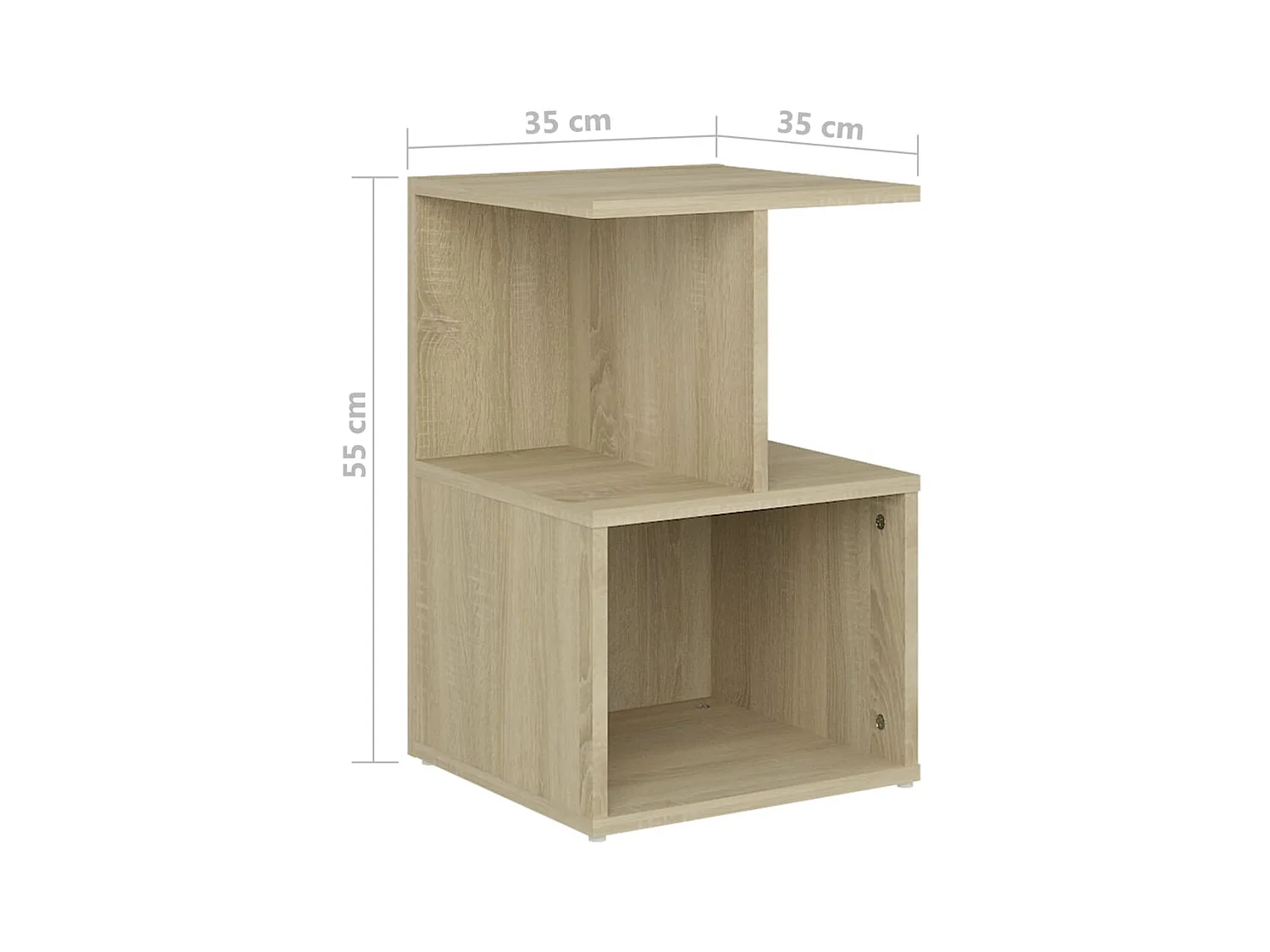 Table de chevet Chêne sonoma 35x35x55