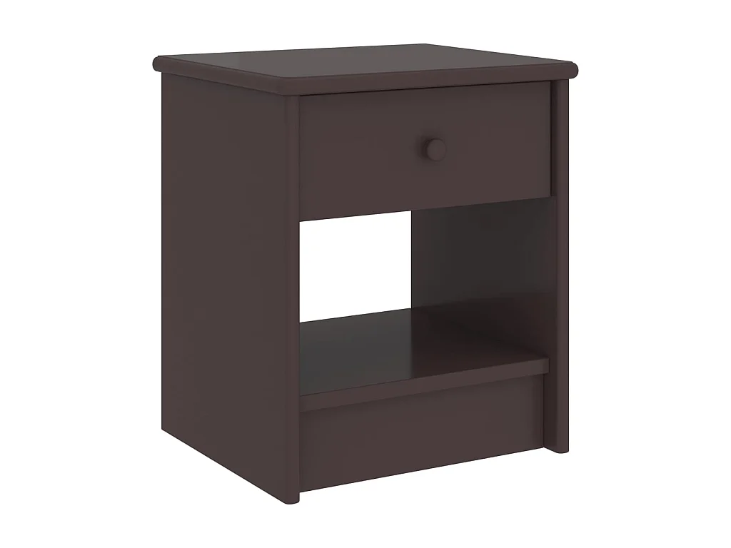 Table de chevet Marron foncé 35x30x40 Bois de pin massif
