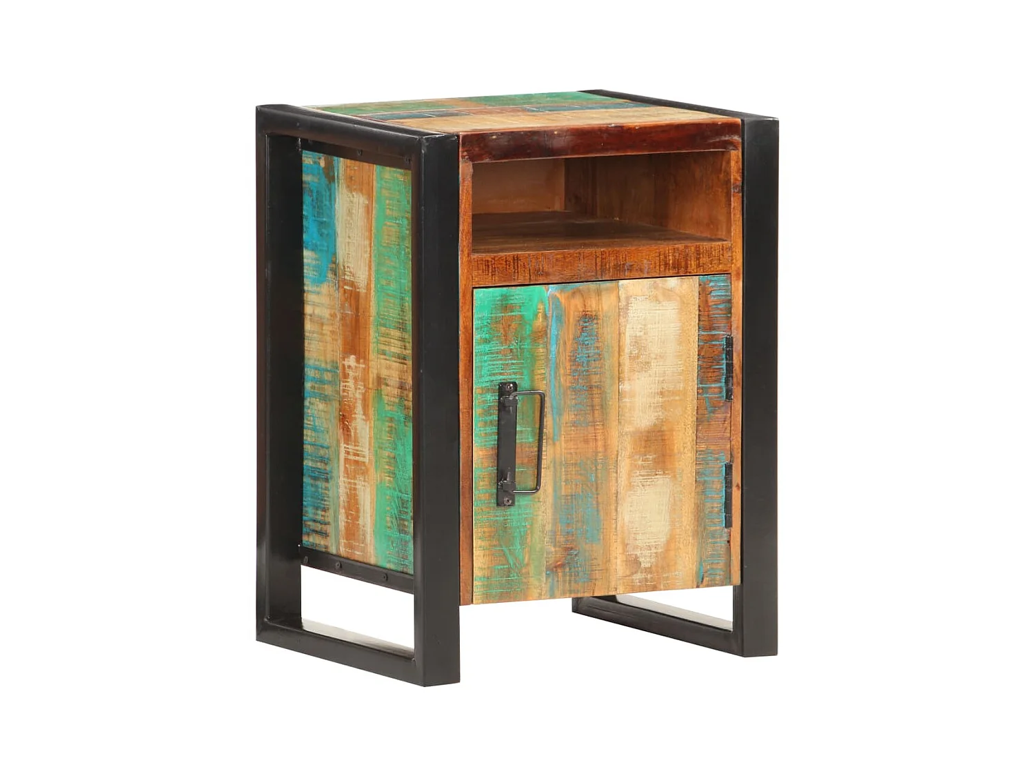 Nachtkastje 40x35x55 cm massief gerecycled hout