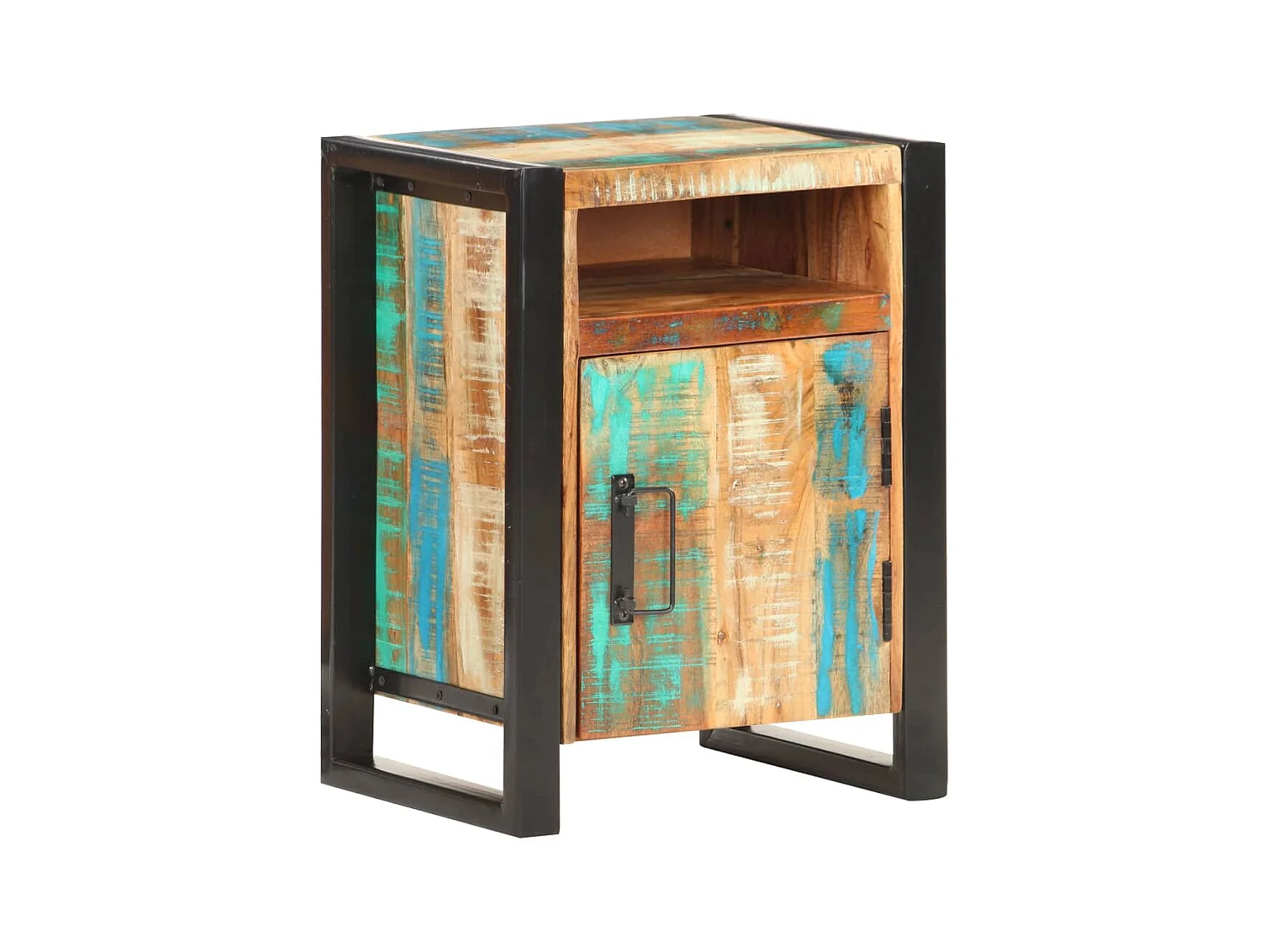 Nachtkastje 40x35x55 cm massief gerecycled hout