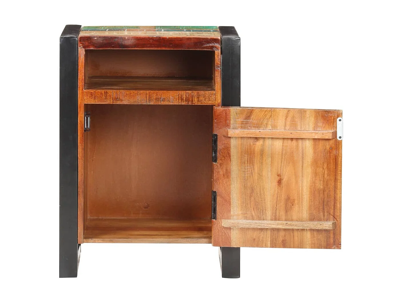 Nachtkastje 40x35x55 cm massief gerecycled hout