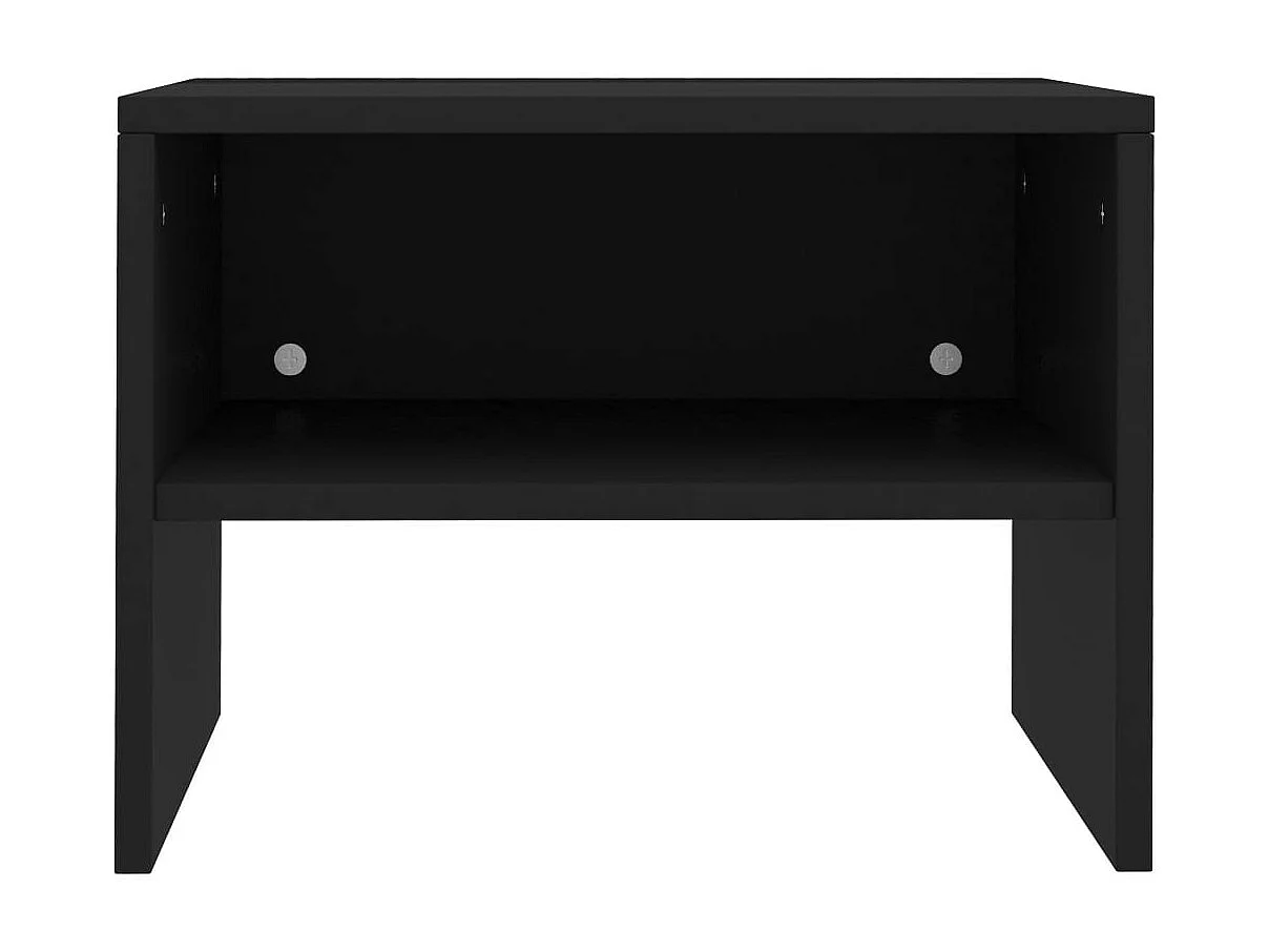 2 pcs Tables de chevet Noir 40 x 30x30