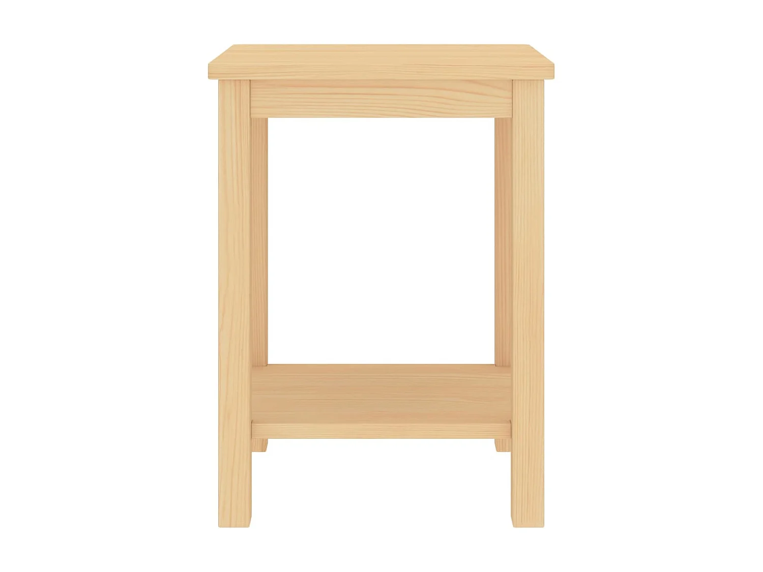 Table de chevet Bois clair 35x30x47 Bois de pin massif