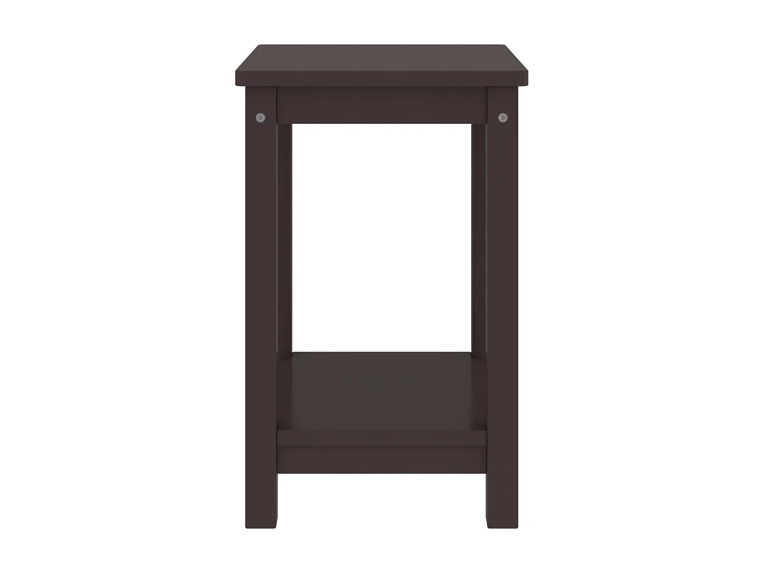 Nachtkastje 35x30x47 cm massief grenenhout donkerbruin