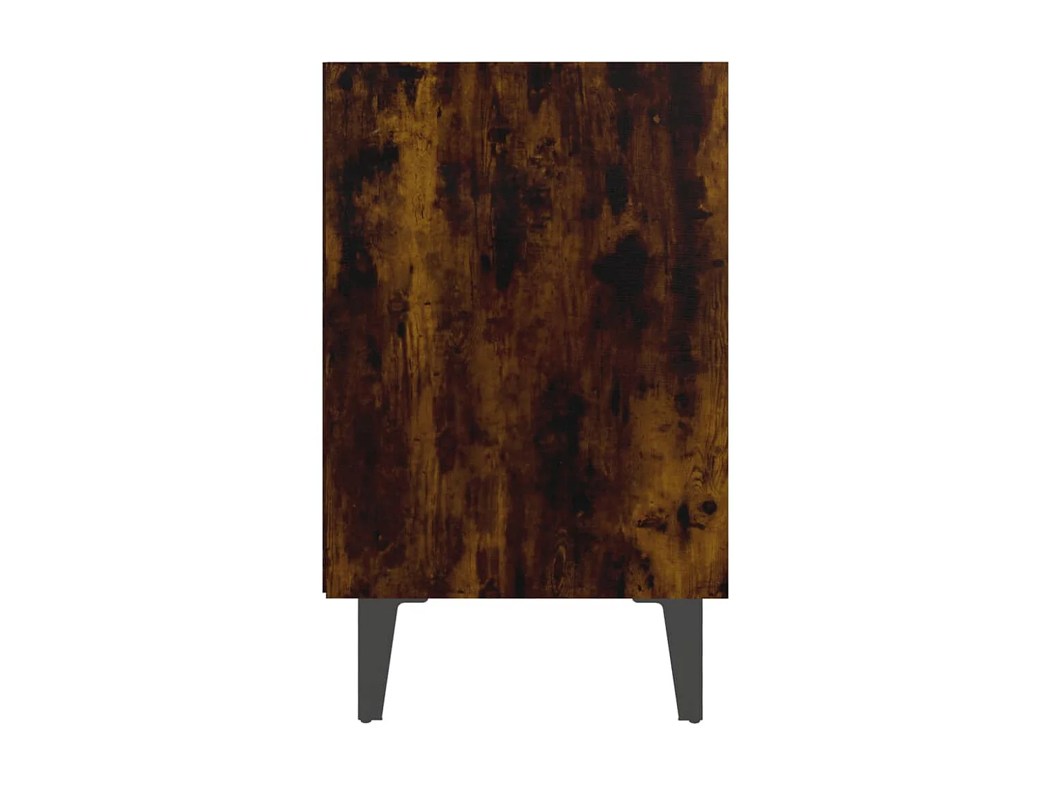 Table de chevet avec pieds en métal Chêne fumé 40x30x50