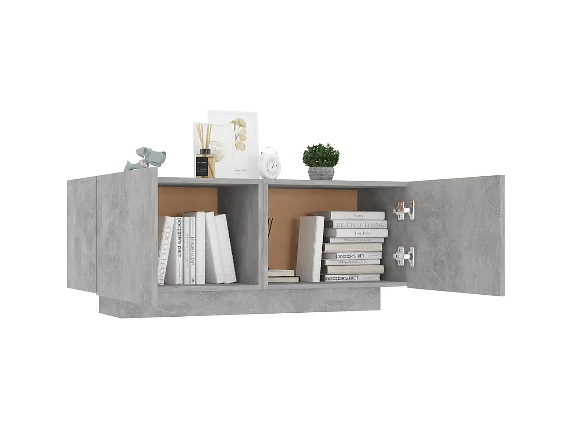 Table de chevet Gris béton 100x35x40