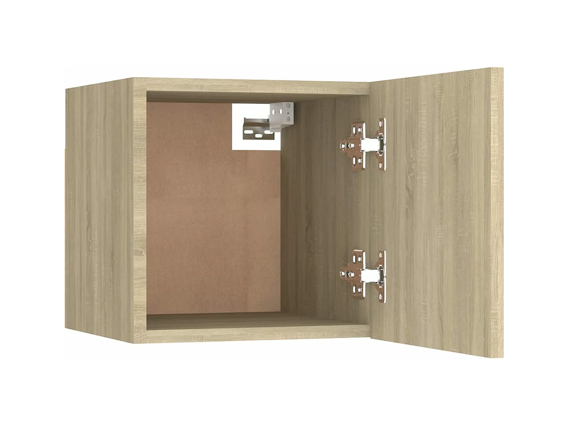 Table de chevet suspendu Chêne sonoma 30,5x30x30