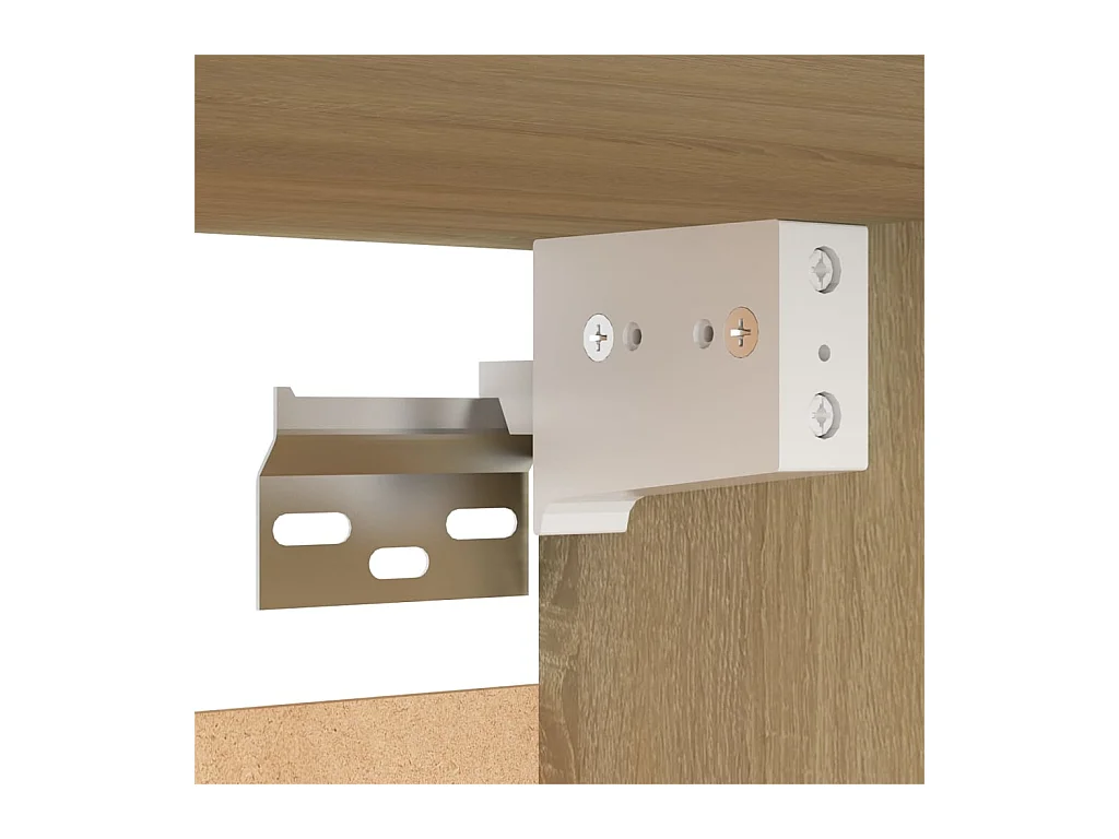 Table de chevet suspendu Chêne sonoma 30,5x30x30