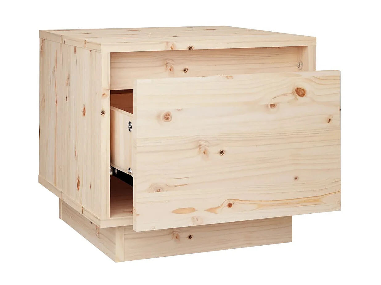 Tables de chevet 2 pcs 35x34x32 Bois de pin solide