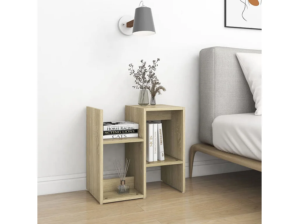 Table de chevet Chêne sonoma 50x30x51,5