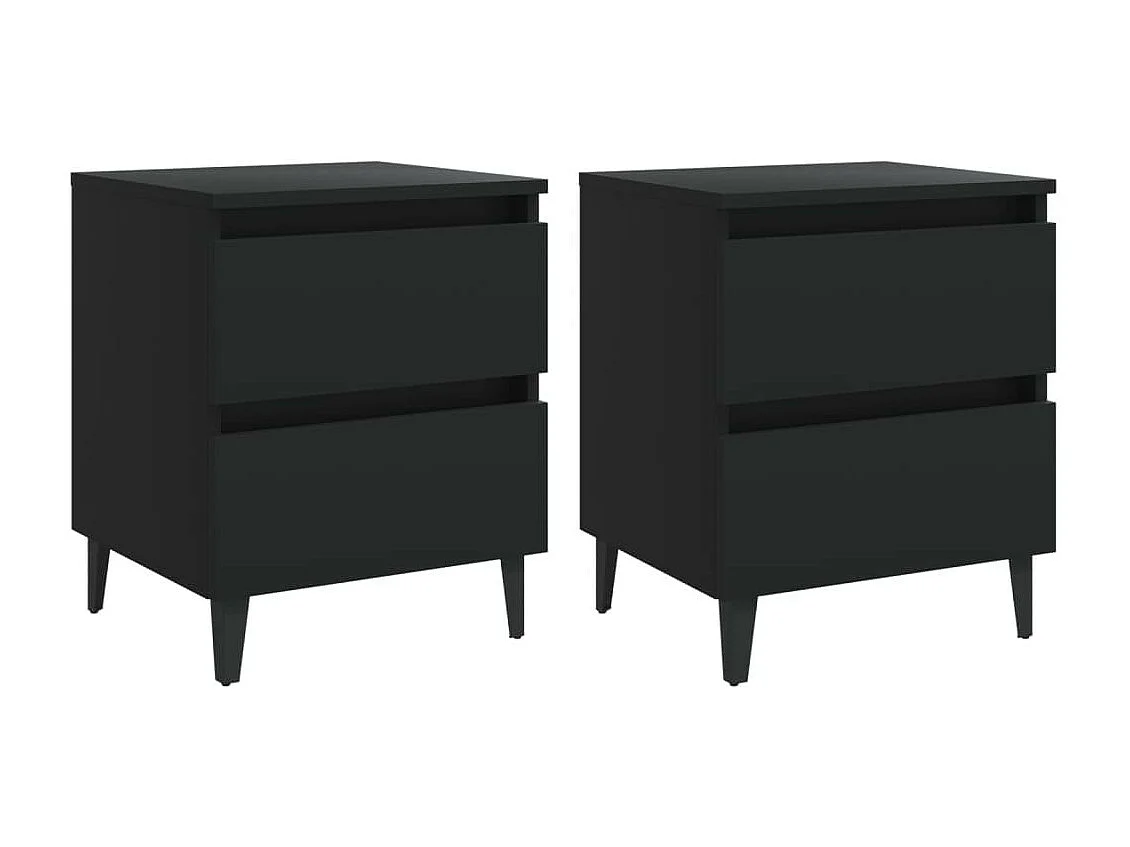 Tables de chevet Noir Kire - Lot de 2