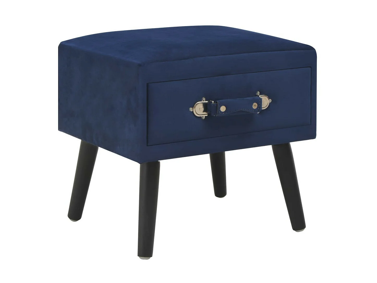 Tables de chevet 2 pcs Bleu 40x35x40 Velours