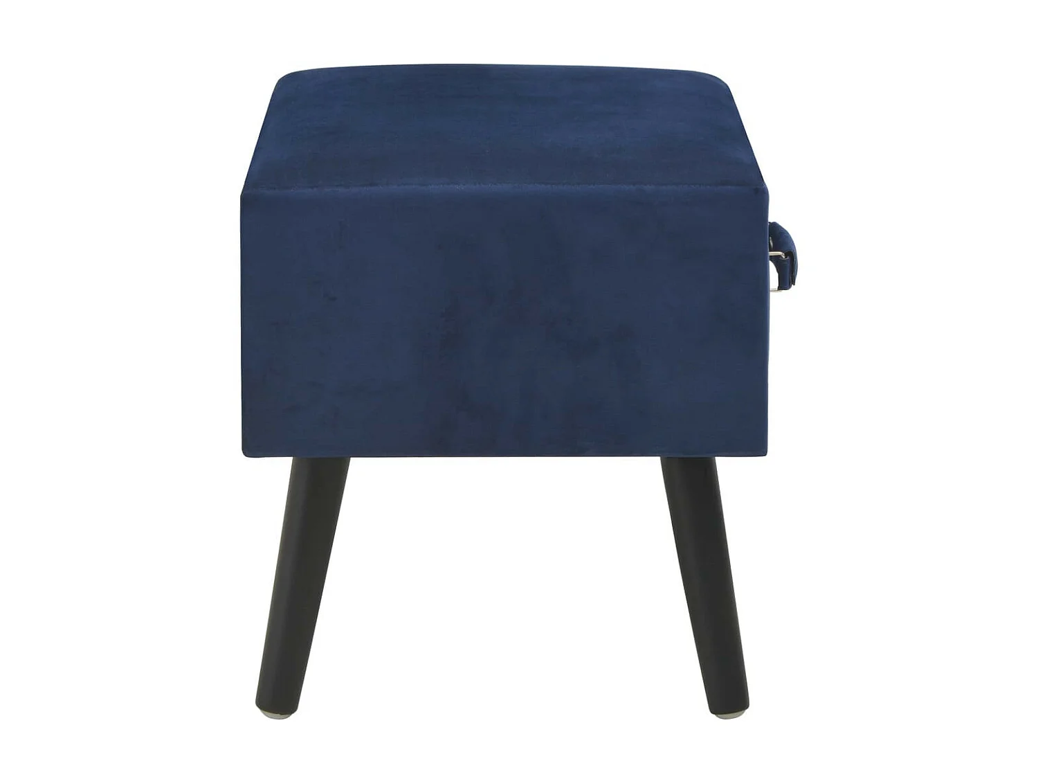 Tables de chevet 2 pcs Bleu 40x35x40 Velours