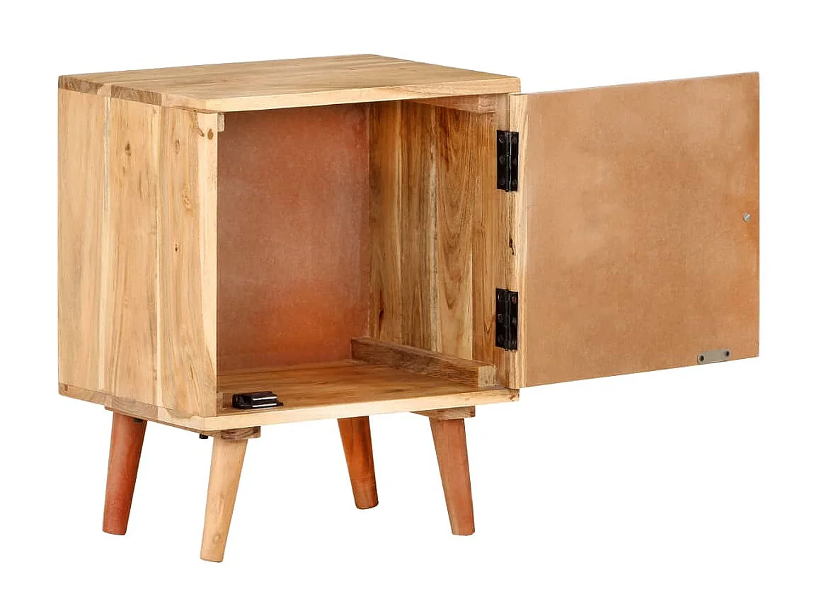 Table de chevet 40x30x50 Bois d'acacia massif