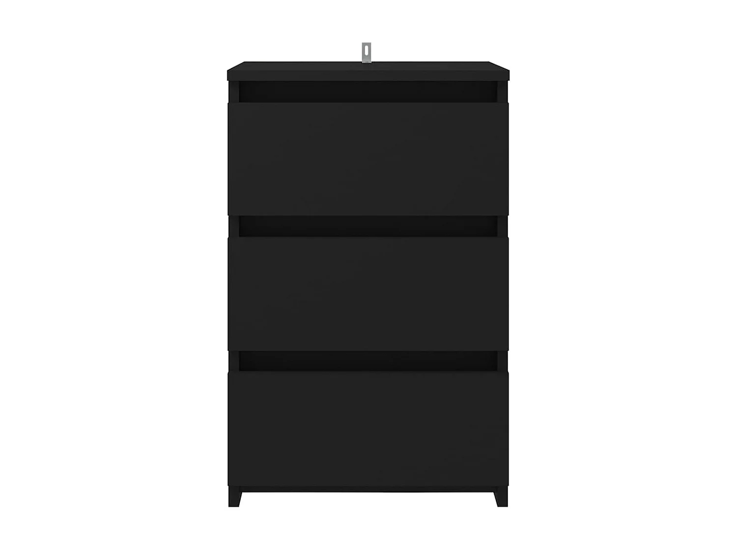 Table de chevet Noir 40x35x62,5