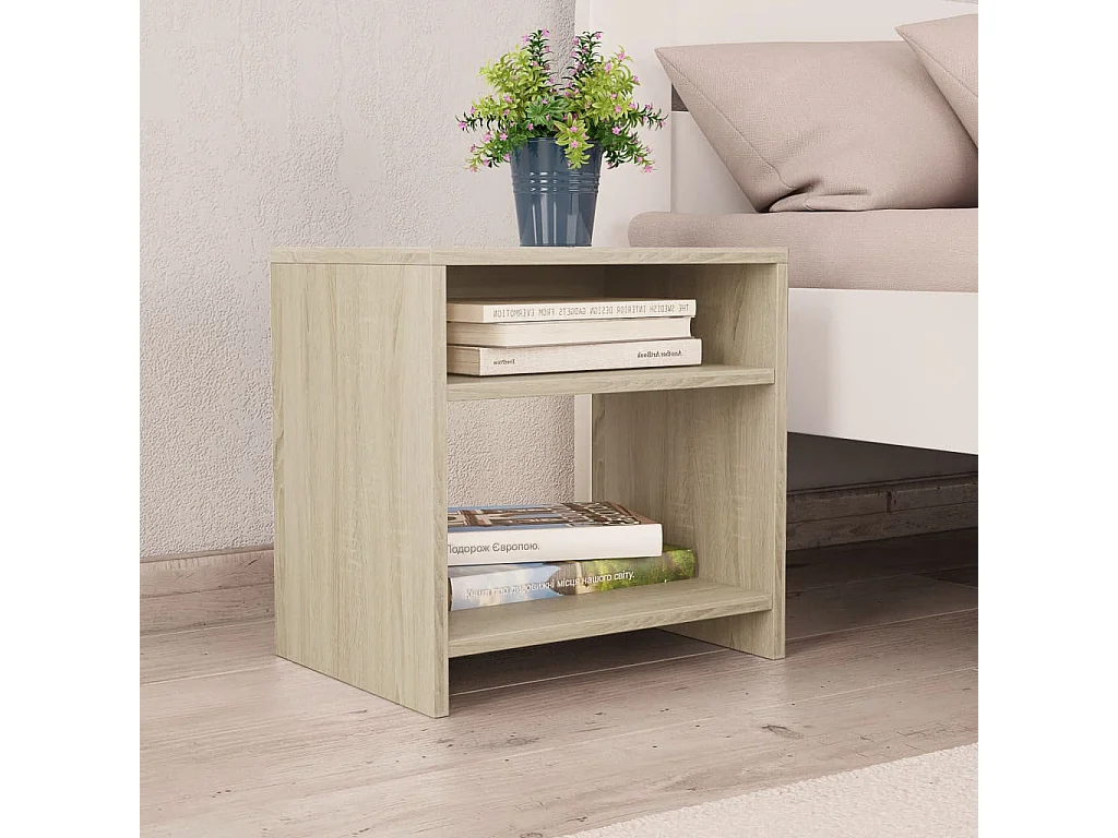 Table de chevet Chêne sonoma 40 x 30x40 - Lot de 2