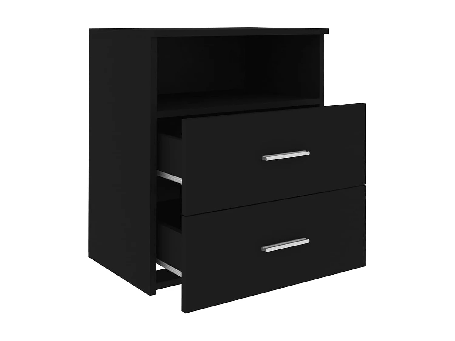 Tables de chevet 2 pcs Noir 50x32x60