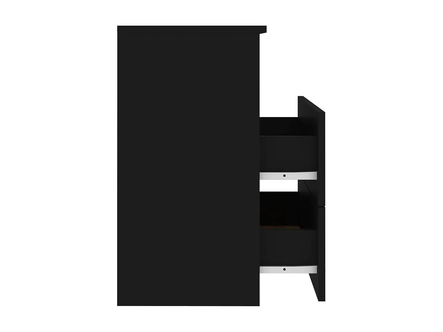 Tables de chevet 2 pcs Noir 50x32x60