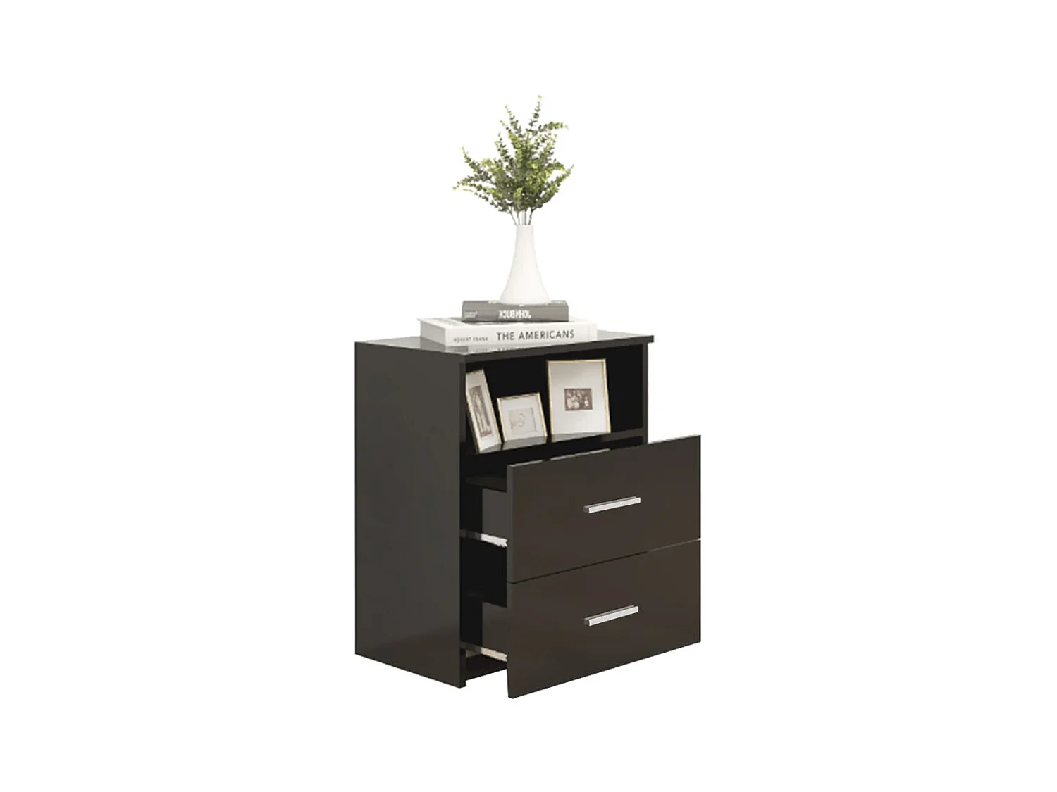 Tables de chevet 2 pcs Noir 50x32x60
