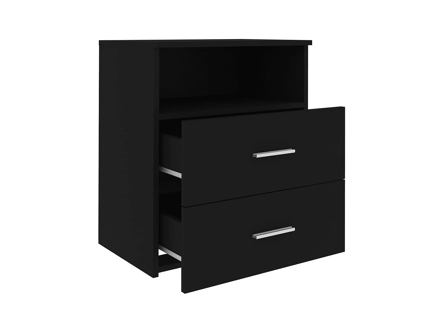 Tables de chevet 2 pcs Noir 50x32x60